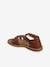 Sandales scratchées cuir enfant collection maternelle marron 