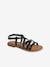 Kinder Sandalen mit überkreuzten Riemchen set schwarz 