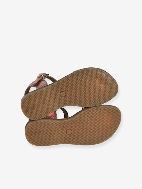Sandales cuir enfant collection maternelle ocre 