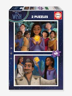 Jouet-Jeux éducatifs-Puzzles-2X50 Puzzles Disney Wish - EDUCA BORRAS