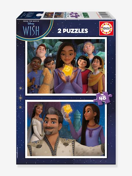 2X50 Puzzles Disney Wish - EDUCA BORRAS - violet, Jouet