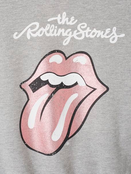 Sweat-shirt fille The Rolling Stones® gris chiné 