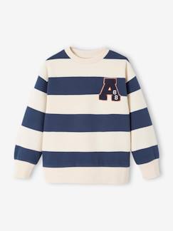 Junge-Pullover, Strickjacke, Sweatshirt-Jungen Sweatshirt mit Frottee-Patch Oeko-Tex