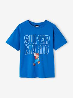 Superhelden und Comics-Junge-T-Shirt, Poloshirt, Unterziehpulli-T-Shirt-Jungen T-Shirt SUPER MARIO