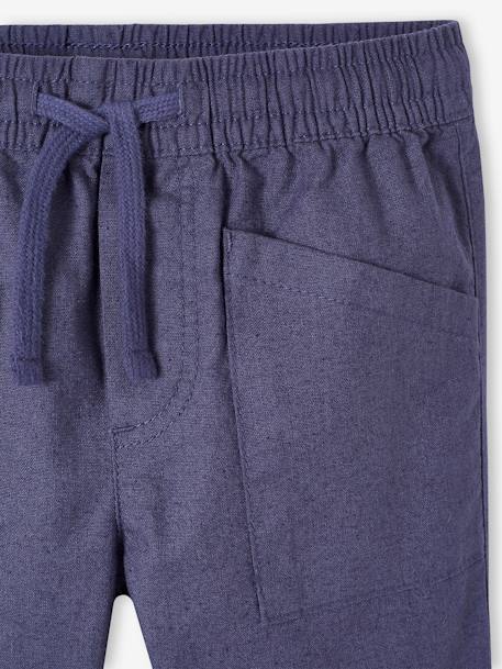 Weite Jungen Hose mit Schlupfbund schiefergrau 