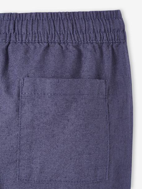 Weite Jungen Hose mit Schlupfbund schiefergrau 