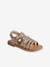 Kinder Riemchen-Sandalen mit Anziehtrick gold 