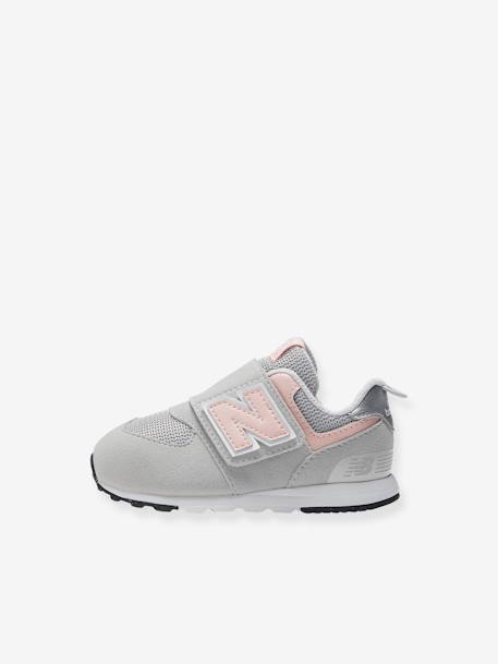 Baskets scratchées bébé NW574PK NEW BALANCE® gris souris 