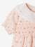 Gesmoktes Baby Kleid mit besticktem Kragen hellrosa 