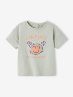 T-shirts & Blouses-T-shirt bébé à motif en coton bio manches courtes