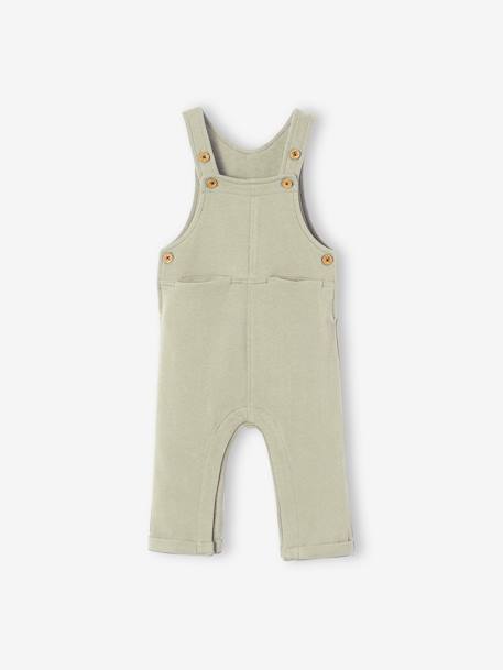 Jungen Baby Latzhose aus Sweatware dunkelgrau meliert+grün+marine 