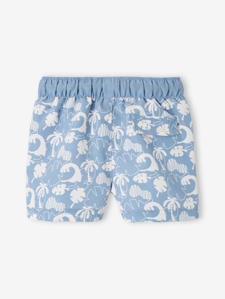 Short de bain imprimé bébé garçon bleu grisé 