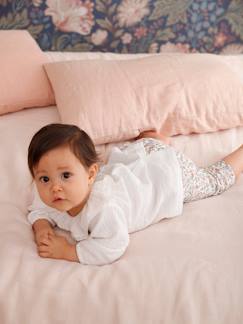 Bébé-Chemise, blouse-Blouse en gaze de coton bébé col volanté