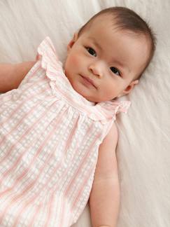 Baby Kleid aus gestreiftem Seersucker