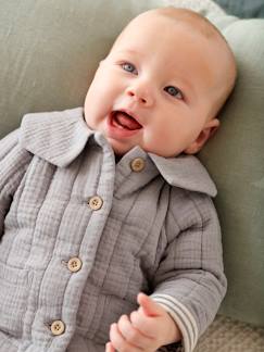 Baby-Pullover, Strickjacke, Sweatshirt-Baby Jacke, personalisierbar, Wattierung Recycling-Polyester