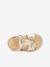 Sandales cuir bébé à scratchs Izorro LES TROPEZIENNES® PAR M. BELARBI beige doré+rose 