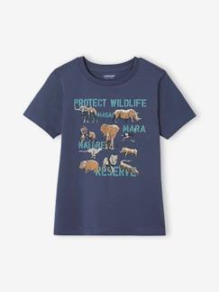 T-shirts & Blouses-Tee-shirt Basics motifs animaliers garçon