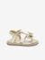 Sandales cuir bébé à scratchs Izorro LES TROPEZIENNES® PAR M. BELARBI beige doré+rose 
