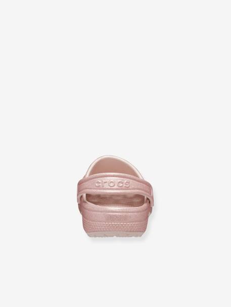 Sabots bébé 206992 Classic Glitter CROCS™ rose nude 