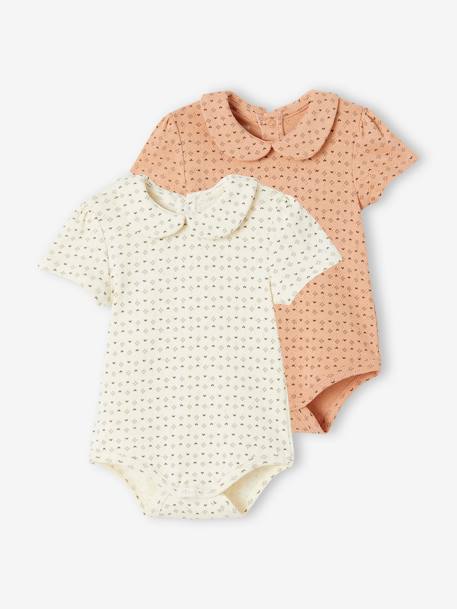 2er-Pack Baby Bodys Bio-Baumwolle Oeko-Tex altrosa 