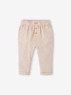 Bébé-Pantalon, jean-Pantalon rayé bébé taille élastiquée