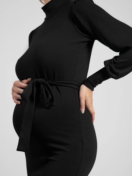 Robe pull de grossesse Irina ENVIE DE FRAISE noir 