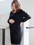 Robe pull de grossesse Lina ENVIE DE FRAISE noir 