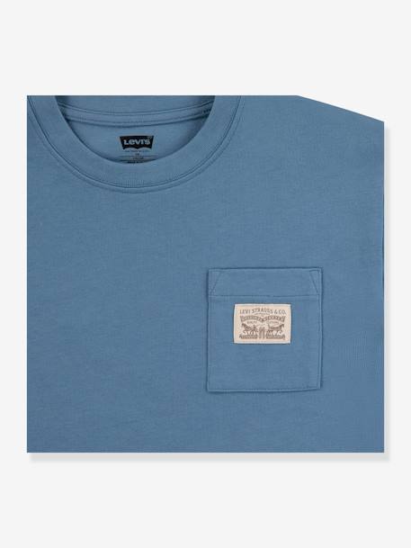 T-shirt poche garçon Levi's® bleu grisé+lavande 