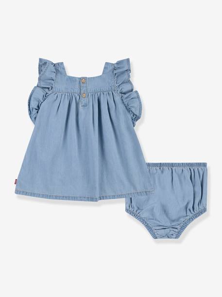 Mädchen-Set: Jeanskleid & Shorts Levi's® jeansblau 