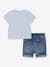 Jungen-Set: T-Shirt & Shorts Levi's himmelblau 