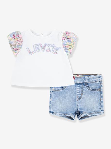 Baby-Set: T-Shirt & Shorts Levi's hellbeige 