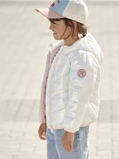 Mädchen-Mantel, Jacke-Daunenjacke-Mädchen Light-Steppjacke mit Glanzeffekt