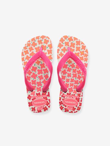 Kinder Zehenpantoletten Flores HAVAIANAS rosa bedruckt 