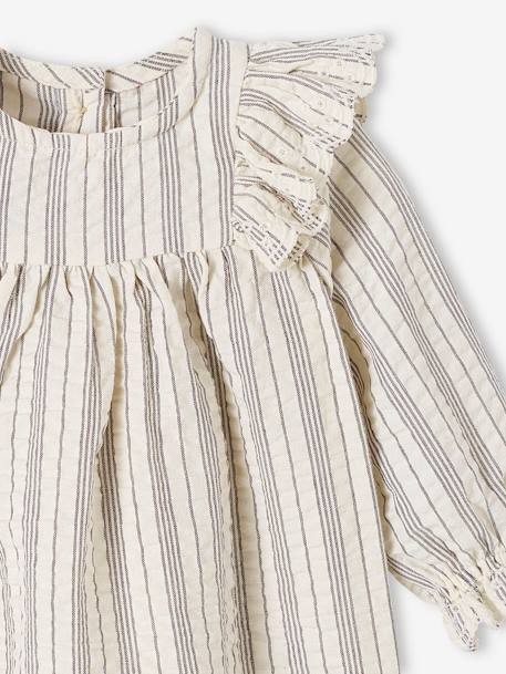 Mädchen Baby-Set: Kleid, Shorts & Haarband wollweiß 