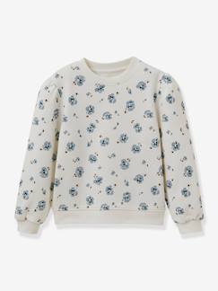 Mädchen-Pullover, Strickjacke, Sweatshirt-Sweatshirt-Mädchen Sweatshirt Pablo Piatti CYRILLUS, Bio-Baumwolle