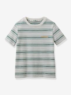 T-shirts & Blusen-Junge-T-Shirt, Poloshirt, Unterziehpulli-Poloshirt-Jungen Ringelshirt CYRILLUS, Bio-Baumwolle