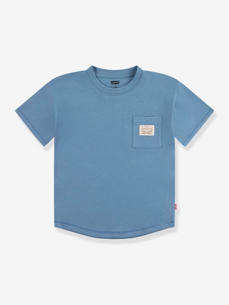 Jungen T-Shirt Levi's mit Bio-Baumwolle graublau+lavandel 