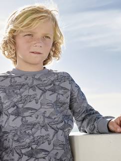 Junge-Pullover, Strickjacke, Sweatshirt-Jungen Sweatshirt mit Recycling-Polyester
