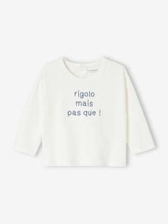 Baby Shirt aus Bio-Baumwolle mit Message, personalisierbar