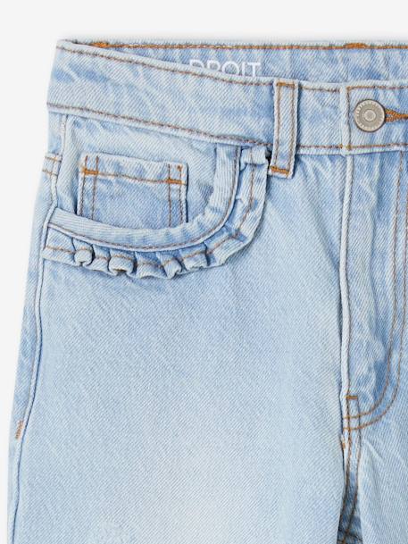 Gerade Mädchen Jeans, Hüftweite REGULAR bleached+blue stone 