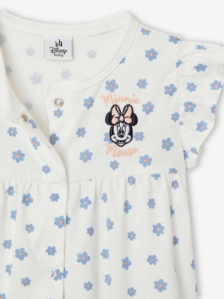 Combinaison short bébé fille Disney® Minnie blanc imprimé 