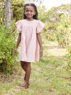 Bio-Baumwolle-Kollektion-Mädchen-Kleid-Kurzärmeliges Mädchen Kleid