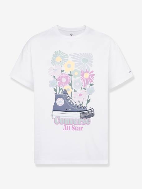 Mädchen T-Shirt CONVERSE mit Sneaker-Print wollweiß 