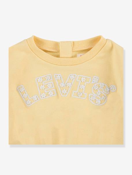 Mädchen Sweatshirt Levi's mit Bio-Baumwolle hellgelb 