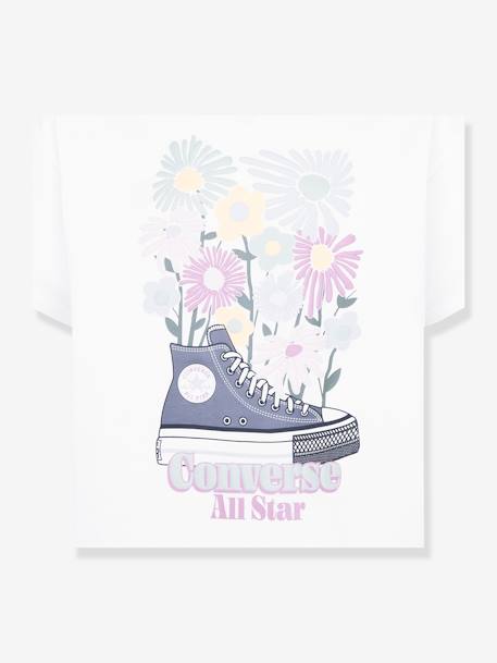 T-shirt graphique fille CONVERSE écru 