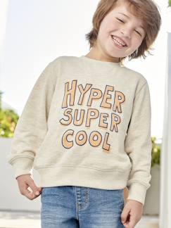 Junge-Pullover, Strickjacke, Sweatshirt-Jungen Sweatshirt mit Print BASIC Oeko-Tex