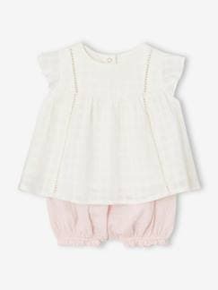Baby-Mädchen Baby-Set: Kleid & Shorts