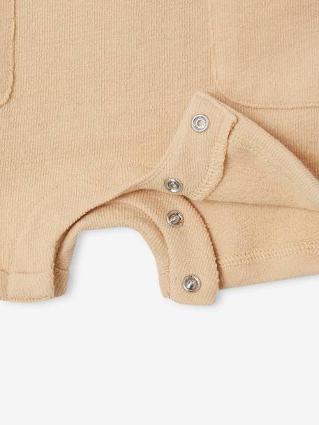 Baby Kurzoverall Oeko-Tex beige 