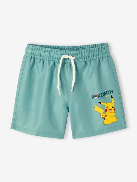 Short de bain microfibre garçon Pokemon® vert sauge 