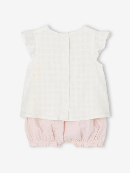 Mädchen Baby-Set: Kleid & Shorts rosa 